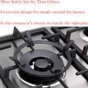 Wok Ring, Wok Support Ring Gas Stove Parts Compatible with GE Stove Cast Iron Burner Grate Stand W10216179 Whirlpool Kitchenaid Samsung Bosch Jenn Air Kitchen 7 Inch Stove Accessories