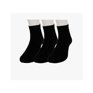 Men s Athletic Ankle Socks 3 Pairs Black