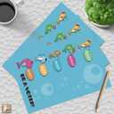 LioNergy Set of 80 Be A Voter Postcards, Vote Card Whale Postcard with Watercolor Whale Perfect for Writing to Your Representatives or Get Out the Vote Campaigns, 4 x 6 Inch (Blue)