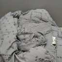 Bedsure Full Comforter Set - Grey Comforter, Boho Tufted Shabby Chic Bedding for Kids, 3 Pieces Vintage Farmhouse Bed Set for All Seasons, Fluffy Soft Bedding with 2 Pillow Shams