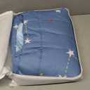 Sivio Weighted Blanket - 100% Cotton Heavy Blanket 5lbs, 36 x 48 inches, Moon and Star Pattern, Breathable Soft Throw Blanket for Calm Sleeping for Home and School Nap