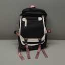 Backpack for Girls Women College Laptop Backpacks Girl Cute School Bag Kids Bookbag with USB Charging Port College Middle High Elementary School Backpack for Teen Girls Travel Daypack (Black)