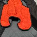 EMUST Dog Cold Weather Coats, Fleece Lining Small/Medium/Large Dog Jacket for Winter, Warm Waterproof Pet Winter Clothes for Large Dogs, Orange, XL