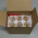 Hompavo Christmas Decorations, LED Flame Light Bulbs, Flickering Lights with Realistic Flame Effect for E12 Candelabra Base, Perfect for Chandeliers, Wall Sconces, Home Indoor Outdoor - 6 Pack