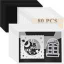 80 PCS Die Cut Storage Envelopes and Magnet, 0.5mm Thickness Magnetic Sheets for Die Storage, 5.5 x 7.5 Inch Die Storage Envelopes, Magnetic Die Storage, Stamp and Die Storage Pockets
