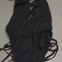 LAGSHIAN Womens Sexy One Piece Lace Up Straps Swimsuit Bathing Suit Swimwear, Medium