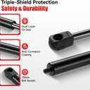 C1606867 17 Inch 60Lbs 267N Gas Struts for Leer/A.R.E/Snugtop Truck Cap Replacement Shocks for Pickup Canopy Topper Camper Shell Back/Rear/Side Window, 17" Gas Lift Springs, 2 PCS by IAQWE