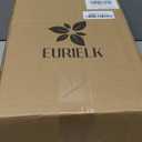 Wooden Jewelry Box, Large Size Case, Natural Solid Cherry Wood Vintage Trinket Organizer with 2-Layer Storage, Drawer, Ring Compartments, Necklace Hooks, Glass Lid