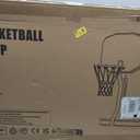 RovPool 2-in-1 Pool Basketball Hoop & Pool Volleyball Net,Poolside Basketball Hoop for Swimming Pool Basketball Game,Oversized Water Basketball Hoop w/3 Balls,Swimming Pool Basketball Hoop for Family