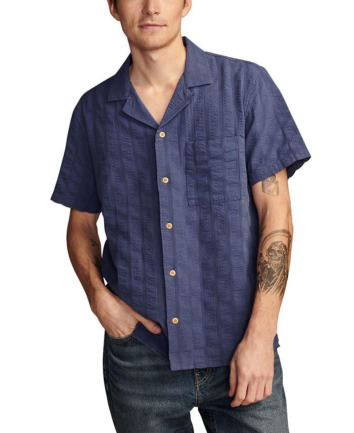 Eddie Bauer Size XL MENS PACK IT SEERSUCKER 2.0 SHIRT