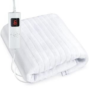 Massage Table Pads Warmer Six Heat Settings Electric Heating Pad (72.8" x 30"), Digital Heat Control Pad, Heated Mattress Pad w/Overheat Protection for Massage Bed & Spa,White Bed Warmer