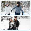 Cierto Winter Knit Beanie Hat Gloves Set for Men Women, Neck Warmer Scarf and Touch Screen Gloves