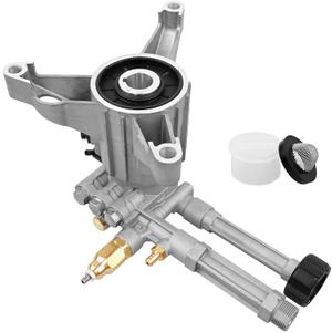RMW22G24-EZ Vertical 7/8" Shaft Power 2400 PSI 2.2 GPM AR High Pressure Washer Pump with Easy Start Valve Thermal Relief Valve Triplex Plunger Pump, Aluminum