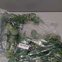 Fake Greenery Garlands Artificial Silver Dollar Eucalyptus Garland in Grey Green and Willow Twigs Garland Intertwined Together for Rustic Wedding Arch Swag Doorways Table Runner Decoration