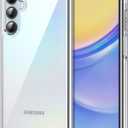 JETech Case for Samsung Galaxy A15 5G / 4G 6.5-Inch, Non-Yellowing Shockproof Bumper Protective Phone Cover, Anti-Scratch Hard PC Back (Clear)