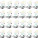 Amico 24 Pack 6 Inch 5CCT Ultra-Thin LED Recessed Ceiling Light with Junction Box, 2700K/3000K/3500K/4000K/5000K Selectable, 1050 Lumens, Dimmable Canless Wafer Downlight, 12W Eqv 110W-ETL&FCC