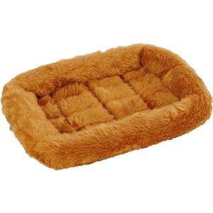 MidWest Homes for Pets QuietTime XXS Dog Bed  Cinnamon Faux Fur Bolster, Ultra-Soft and Machine Washable, Fits 18-Inch Crates and Carriers, for Small Dogs and Cats