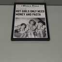 KBKBART Retro Hot Girls Only Need Money And Pasta Framed Wall Art Trendy Black And White Canvas Poster Vintage Woman Times Newspaper Prints Wall Decor for Dorm Bedroom 8x10in