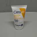 CeraVe 100% Mineral Sunscreen SPF 50 with Zinc Oxide & Titanium Dioxide, Hyaluronic Acid & Ceramides, Oil Free & Non-Greasy, Hydrating Mineral Sunscreen For Body, 5 oz