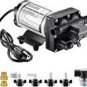 WASSERMANN RV Water Pumps Pressure Pump 115V AC with Pressure Switch, Self-priming Water Pump 5.0GPM 55PSI, Fresh Water Pump for RV Kitchen Bathroom Marine Yacht Garden Diaphragm Pump