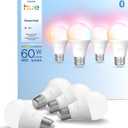 Philips Hue Essential Smart LED A19 Bulb, 4-Pack
