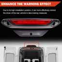 LK4Z13A613D Third Brake Light Assembly Center High Mount Stop Light Not with camera Compatible with Ford Transit 150, 250, 350 (SRW) 2020-2025 3rd Brake Light Replace NK4Z-13A613-K NK4Z-13A613-A