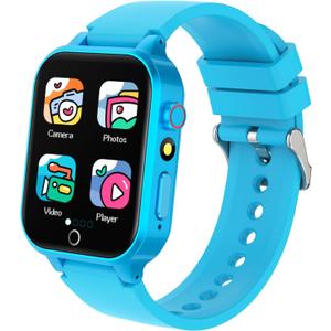 Vakzovy Kids Smart Watch Boys Aged 5-12, HD Touchscreen Kids Watch with 26 Games Video Camera Music Pedometer Audiostory Learn Card Educational Toys Birthday Gifts for Girls Ages 5 6 7 8 9