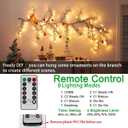 Lighted 144 LEDs Willow Vines Lights for Home Decor, 6Ft Christmas Swags Decoration Indoor Walls, Artificial Plants Tree Branches for Walls Bedroom Living Room Decor