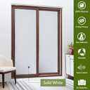 VELIMAX White Blackout Window Film, 100% Light Blocking Window Cover, Opaque Window Cling Vinyl, Privacy Film for Glass Windows, Sun Blocking Window Films Non Adhesive, 23.6in x 78.7in