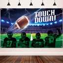 Blulu Large Football Backdrop for Birthday Party, Touchdown Sports Banner for Football Party Decorations, Photo Booth Background, Game Day Supplies
