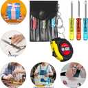 Kifmurase 16 Pcs Mini Screwdriver Keychain Tape Measure Keychains Set Bulk for Men Dad Party Favors Tools Christmas Stuffers Birthday Father Gifts