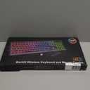 Backlit Large Print Wireless Keyboard and Mouse Combo, 2.4G Full Size Keyboards with Light Up Large Keys, Oversize Letters Keys Easy to See and Type, Quiet Keyboard Mouse for Windows, Laptop, PC (Black)