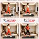 Walking Pad Treadmill with 5% Incline, Under Desk Treadmill for Home Office, 2.5HP Quiet Portable Walking Pad, 265 lbs Capacity, Compact Treadmill for Small Spaces with 15" x 35.4" Belt