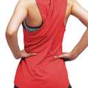 Mippo Workout Tops for Women Yoga Shirts Athletic Tank Gym Clothes Red (Red, S)