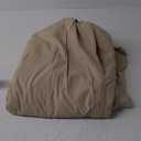 Bedsure 100% Washed Cotton Duvet Cover Queen Size - Frosted Almond Minimalist Cotton Duvet Cover Linen Like for All Seasons - GentleSoft Plain Simple Bedding, Frosted Almond, Queen, 90"x90"