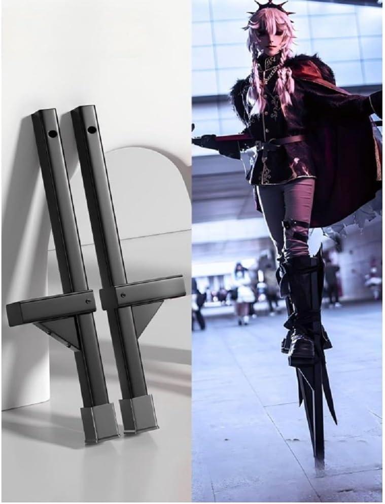 Stilts for Kids Premium Leg - Strap Stilts Smooth Painted Pine Wood Rubber - Coated for Free Hands 5+ Kids 200 - Pound Load Perfect for Sports & Cosplay Events