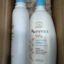 Aveeno Baby Daily Moisture Body Lotion for Sensitive Skin, Hypoallergenic Moisturizing Baby Lotion with Nourishing Oat to Deeply Moisturize Baby's Skin, Fragrance-Free, 18 fl. oz, 2 Pack