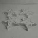Tarpop 4 Pcs Star Plastic Night Light Battery Operated LED Marquee Star Sign Party Movie Theater Decor Room Wall Lamp for Kids Baby Child Girl Gifts, Birthday Party Christmas Home Bar(White)