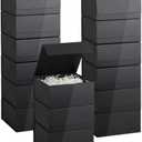 Black Magnetic Gift Box 15 Pack 8X8X4 Inch Foldable Gift Boxes Bulk Black Gift Boxes with Lids Packaging for Small Business Luxury Gift Box Shredded Paper Filler