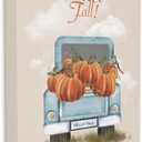 Hello Fall Pumpkin Truck, 16 x 20 Inch Canvas Wall Art