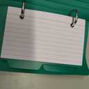 Oxford Index Card Binder with Dividers, 3" x 5", Color Will Vary, 50 Cards,1 Binder (73570),Assorted (Blue, Green, Red)