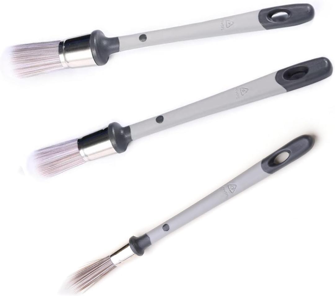 Trim Paint Brushes, 3 Packs with 0.45/0.75/1 Inch Paint Brushes for Walls, Touch Up Brushes, Small Paint Brush for House Wall Edges, Trim Painting Brush