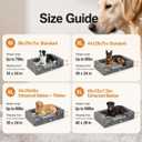 OhGeni Orthopedic Dog Bed Couch Cat Sofa for Large Sized Pets with Memory Foam, Machine-Washable Waterproof Removable Cover, Soft Comfortable Fabric, 38-inch