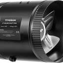 VIVOSUN Inline Booster Duct Fan 6” 275 CFM with Speed Controller, HVAC Exhaust Ventilation Fan with Low Noise for Basements, Bathrooms, Kitchens, Attics, Grow Tents