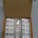 Everest 90° Angled RJ45 Cat6A Keystone Jacks 10-Pack in White - Slim Profile Female RJ45 Connectors - Cat 6A Keystone Jack - Compatible with 90° Angled Speed Termination Tool - easyJACK (B094WB91H3)