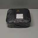 Relavel Travel Makeup Train Case Makeup Cosmetic Case Organizer Portable Artist Storage Bag with Adjustable Dividers for Cosmetics Makeup Brushes Toiletry Jewelry Digital Accessories Black (Small)