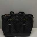 LOVEVOOK Lunch Tote Bag for Women, 15.6 Inch Laptop Work Bag With Lunch Compartment & Large Cup Holder, Lightweight Work Briefcase for Travel, Business, Teacher, Black