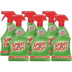 Spray N'Wash Pre-treat Laundry Stain Remover Bottles, Clear, 1.37 Pound (Pack of 6), 132 Fl Oz