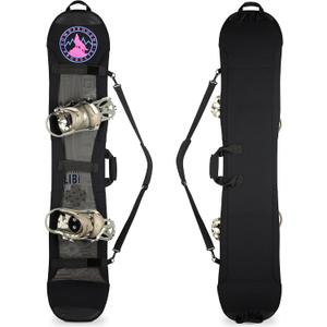 Snowboard Cover Sleeve Case | Snowboard Accessories Bag Strap for Travel Storage Transport Protection Suitcase Neoprene (Small)
