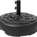 C-Hopetree 112 lb Heavy Duty Water Fillable Base Stand for Patio Outdoor Market Table Umbrella, Black